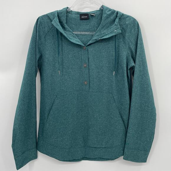 MARMOT Womens Lightweight Sweater Size S Pullover Hooded Pocket Layering - Picture 1 of 9